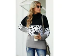 Azura Exchange Chunky Knit Turtleneck Sweater - Black
