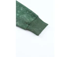 Azura Exchange Vintage Washed Flap Pocket Button Shacket - Green