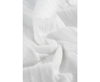 Azura Exchange Swiss Dot Ribbed Puff Sleeve Bodysuit - White