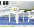 ALFORDSON Wooden Side Desk Coffee Table Outdoor Furniture Patio Garden White