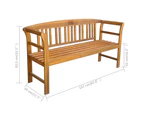 Patio Benches Garden Bench 157 Cm Solid Acacia Wood