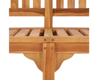 Patio Chairs Banana Bench 120 Cm Solid Teak Wood