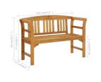 vidaXL Wooden Garden Bench Outdoor Chair Lounge Furniture Solid Wood Acacia