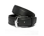 Casual Business Leather Belt for Men Black Chalao Pin Buckle Belt Casual Belt