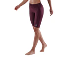 Skins Compression Series 3 Womens Half Tights Activewear/Gym/Training Burgundy - Burgundy