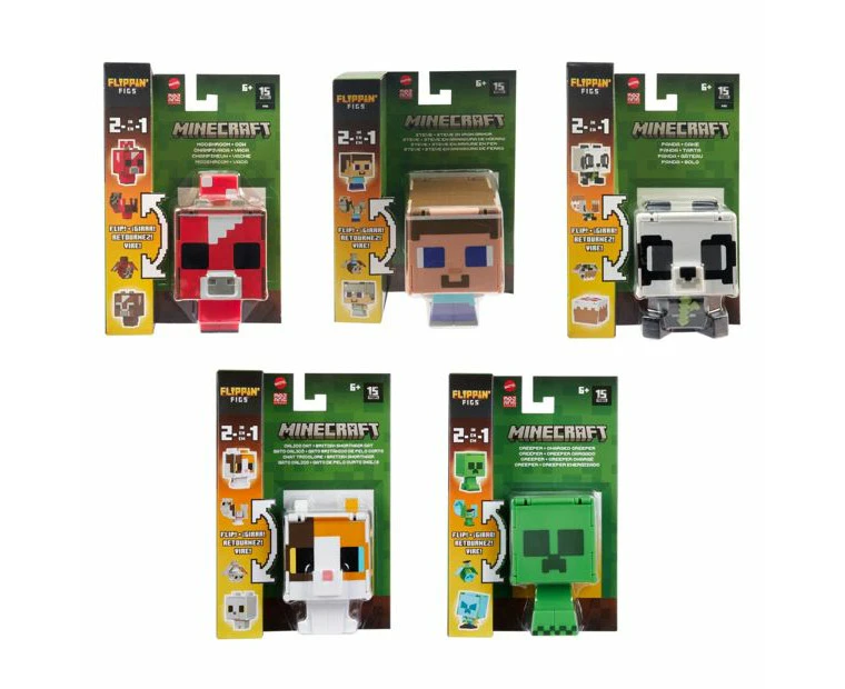 Minecraft Flippin’ Figs Figure - Assorted*