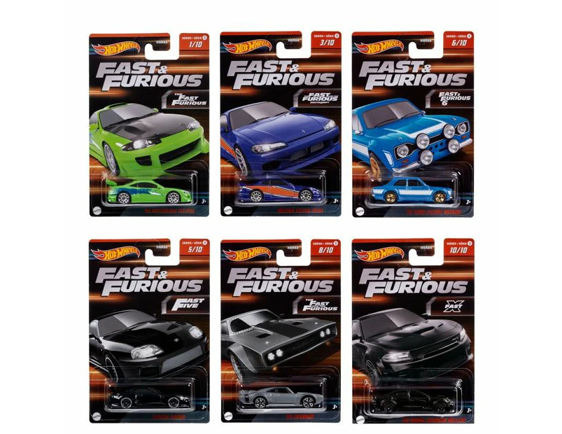 Hot Wheels Fast & Furious Themed - Assorted* - Multi
