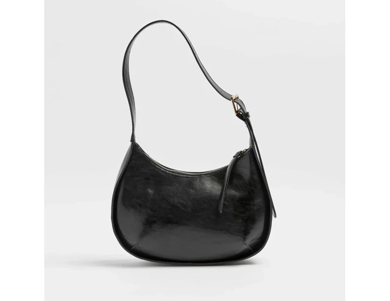 Target Half Moon Shoulder Bag - Black