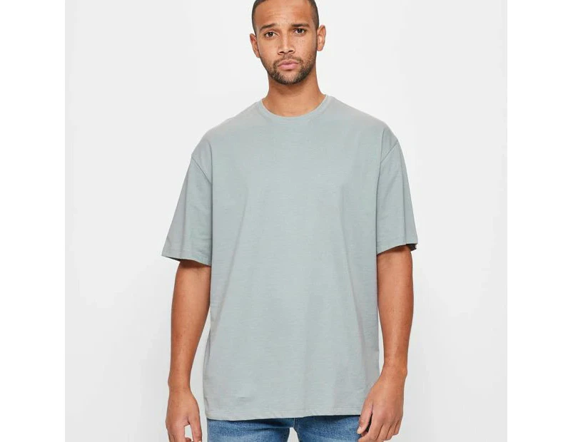 Target Australian Cotton Oversized T-Shirt - Grey