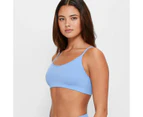 Ribbed Strappy Crop Top - Lily Loves - Blue