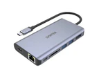 Unitek D1056A 7-in-1 USB3.1 Multi-Port Hub with USB-C Connector . Includes [D1056A]
