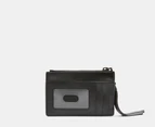Marc Jacobs The Snapshot Leather Top-Zip Wallet - Black