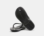 Crocs Unisex Crocband Flip Thongs - Black/White