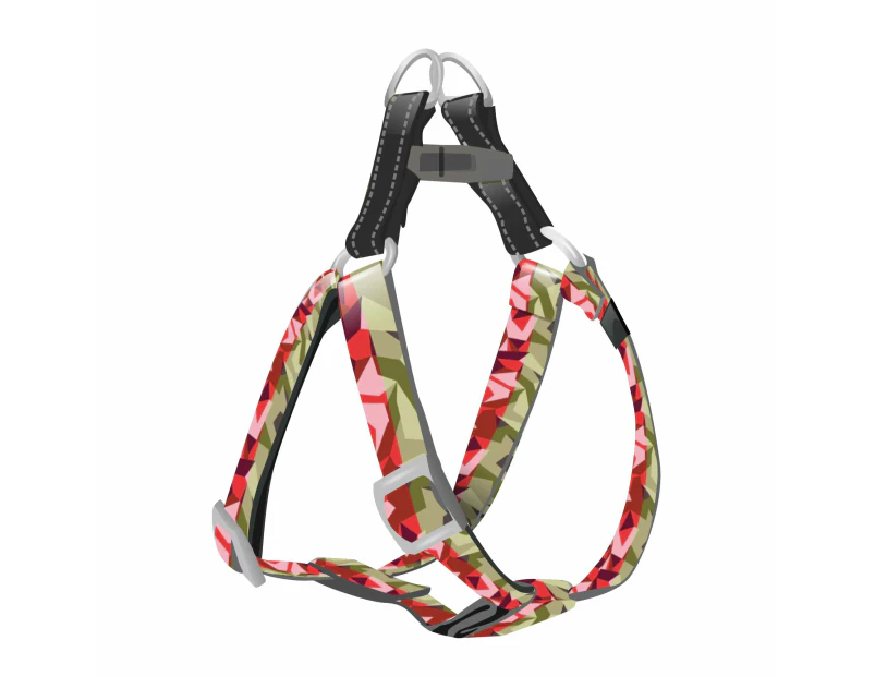 Step In Dog Harness Pet Puppy Reflective Eco Bionic Water Resistant Camo