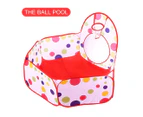 3 in 1 Pit Ball Pool Play Tunnel Pool Pop Up Tent Playhouse Foldable Kids Baby