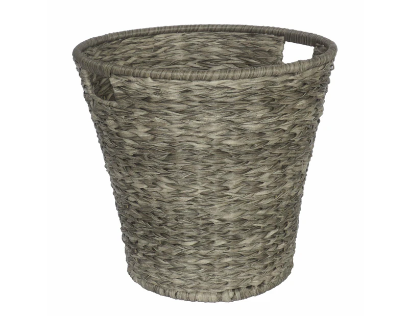 SAPO Poly Rattan Wicker Large Basket - Grey