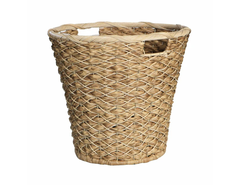 OSLO Poly Rattan Wicker Large Basket - Light Brown