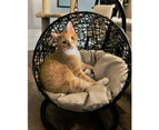 ZEEMAN Pet Swing Basket Bed Egg Chair for Small Cat & Dog- Black