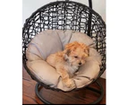 ZEEMAN Pet Swing Basket Bed Egg Chair for Small Cat & Dog- Black