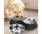 PETSWOL Dog Water And Food Bowls With Slow Feeder