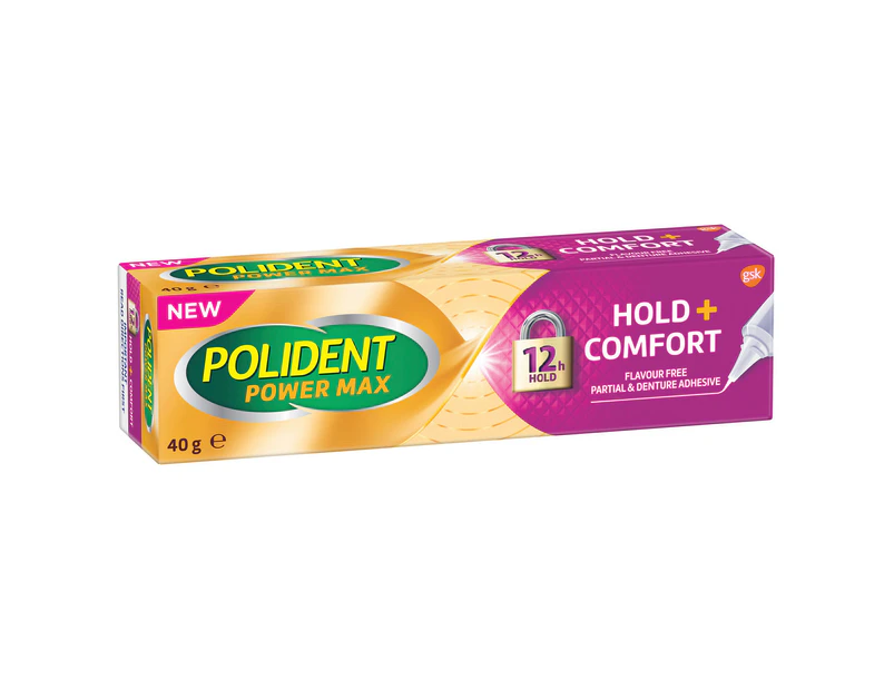 Polident Max Hold + Comfort Partial & Denture Adhesive 40 g