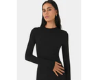 Forcast Women's Brooklyn Long Sleeve Bodysuit - Black