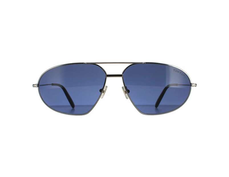Tom Ford Sunglasses Bradford FT0771 08V Shiny Gunmetal Blue