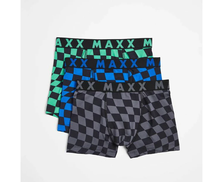 Boys Microfibre Trunk 3 Pack - Maxx - Multi