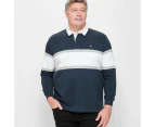 Target Plus Rugby Polo Top - Blue