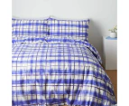 Target Hanno Brushstroke Quilt Cover Set - Blue