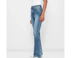 Target Super High Rise Full Length Flare Denim Jeans - Blue
