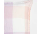 Target Layla Linen Gingham Cushion - Purple