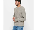 Target Cable Knit Jumper - Brown