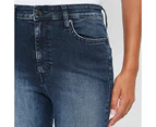 Target Super High Rise Full Length Flare Denim Jeans - Blue