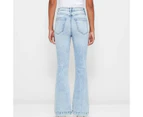 Target Super High Rise Full Length Flare Denim Jeans - Blue