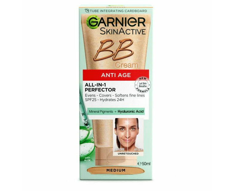 Garnier SkinActive Perfecting Care All-In-One BB Cream Anti Age - Medium