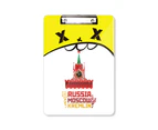 Russia Moscow Kremlin Pattern Clipboard Folder Cartoon Office Pad Bussiness A4