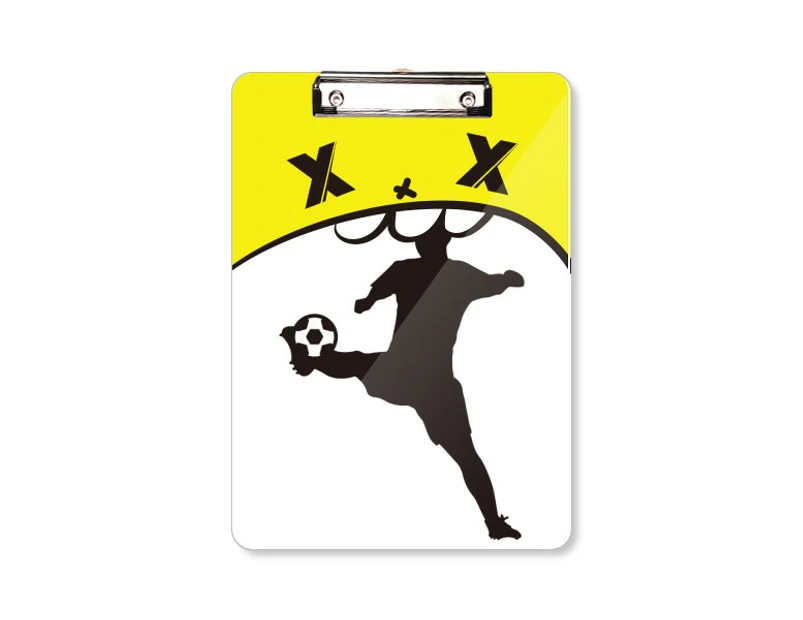 Sihouette Football soccer Sports Clipboard Folder Cartoon Office Pad Bussiness A4