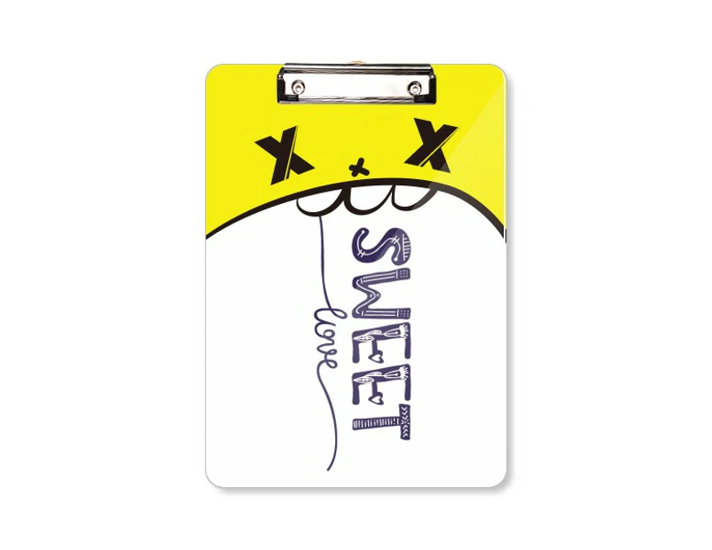 Sweet Love Cute Quote Handwrite Style Clipboard Folder Cartoon Office Pad Bussiness A4