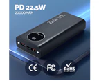 20000mAh Portable Power Bank PD22.5W Quick Charging Fast Charger Phone Battery