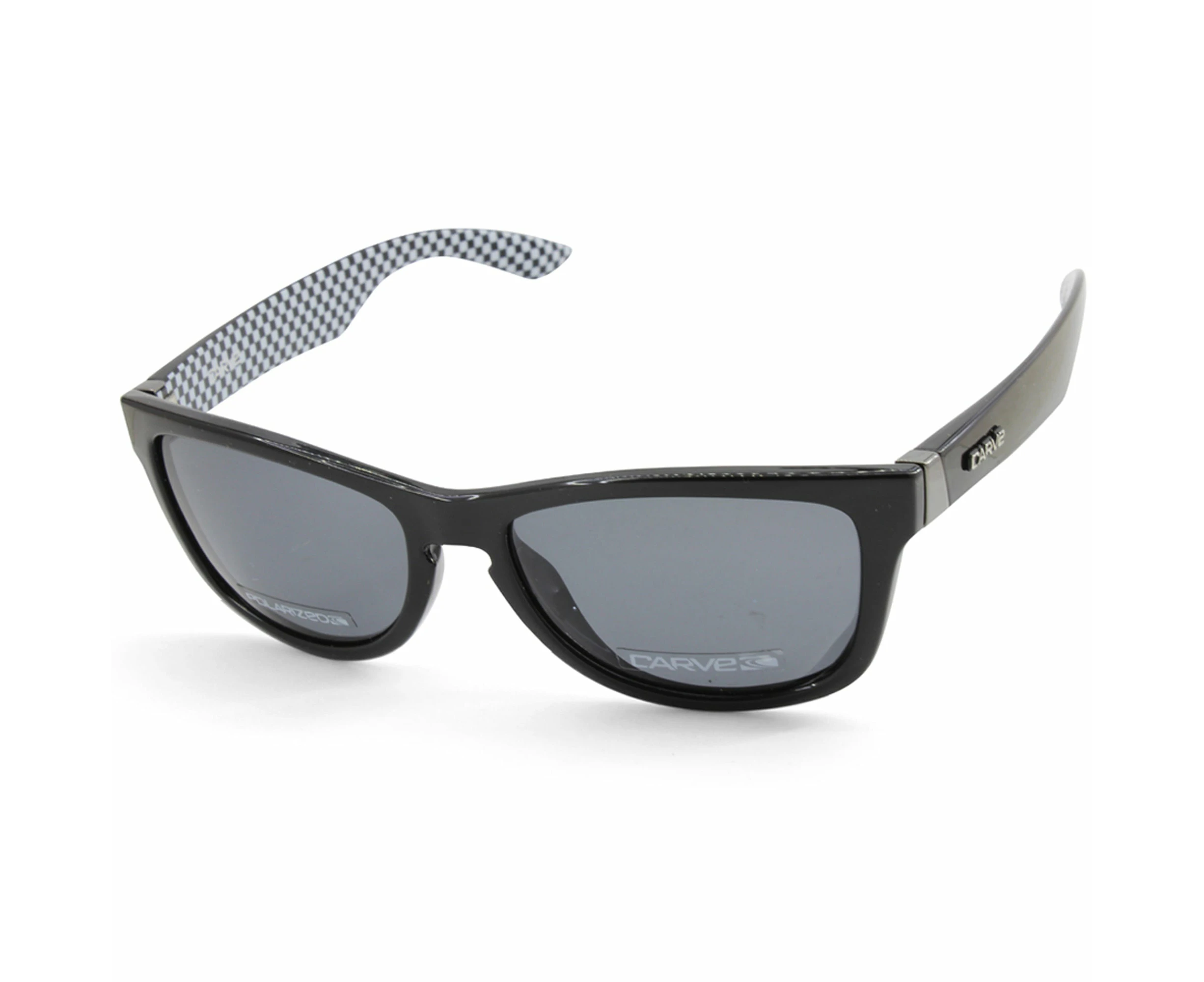 Carve One Step Beyond 1840 Black Gloss/grey Polarised Mens Sunglasses