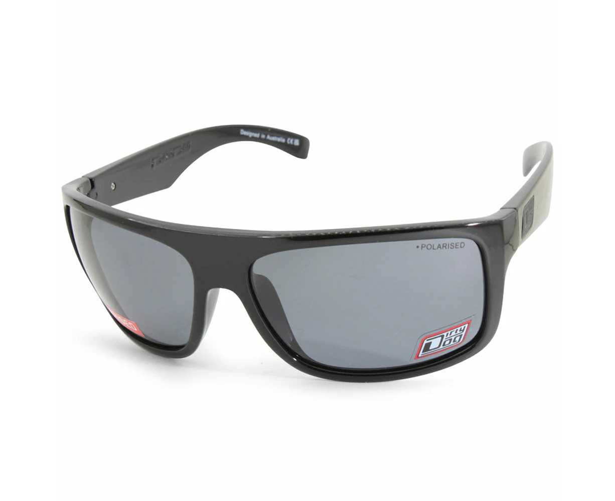 Dirty Dog Anvil Shiny Black/grey Polarised Men's Sunglasses 53563