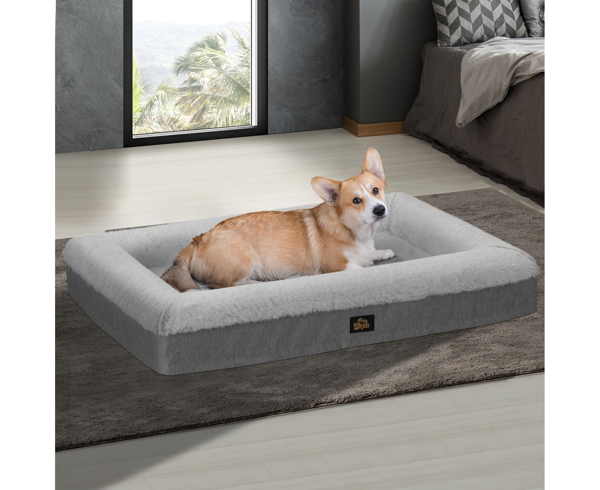 Alopet Orthopedic Dog Sofa Beds Calming Mattress Pet Mat Washable Removable XX Large