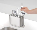 Joseph Joseph Surface Stainless Steel Cutlery Drainer - Stone