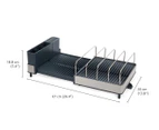 Joseph Joseph Extend Max Stainless Steel Expandable Dish Rack w/ Draining Spout