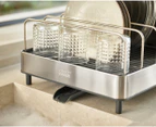 Joseph Joseph Extend Max Stainless Steel Expandable Dish Rack w/ Draining Spout