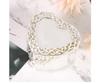 Europe Style Hollow Out Pattern Jewelry Storage Box Necklace Rings Storage Case Containerheart Shaped