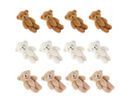 12 Pcs Mini Stuffed Bears Comfortable Soft Cute Mini Teddy Plush Toy For Wedding Birthday Decorations
