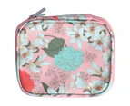 Storage Bag Waterproof Oxford Cloth Pink Lily Portable Household Daily Use Diy Crochet Storage Handbag