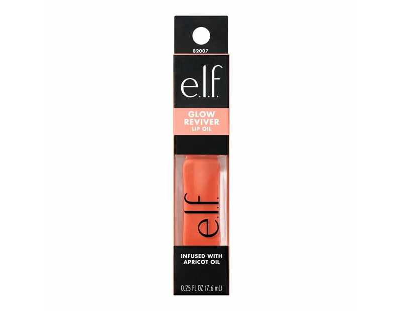 e.l.f. Glow Reviver Lip Oil - Coral Fixation - Orange
